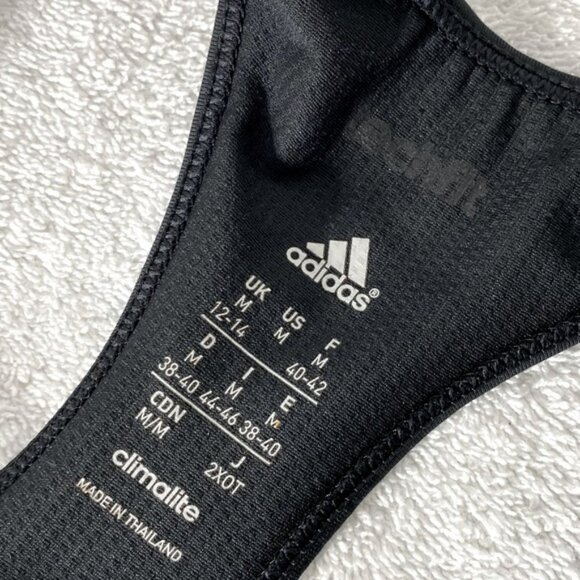 Adidas Climalite Black Sports Bra With Hologram Detail M - Picture 5 of 10